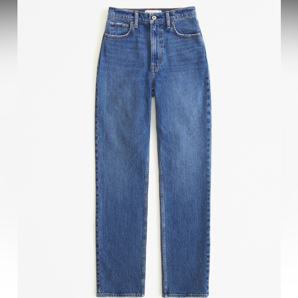 BRAND NEW Abercrombie & Fitch The 90’s Straight Ultra High Rise Curve Love
